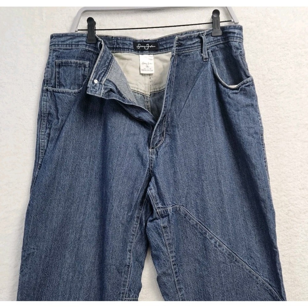 Vintage Sean John Jeans Mens 36 Blue Carpenter Baggy Skater Streetwear Y2K